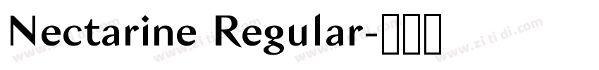 Nectarine Regular字体转换 Nectarine Regular字体转换